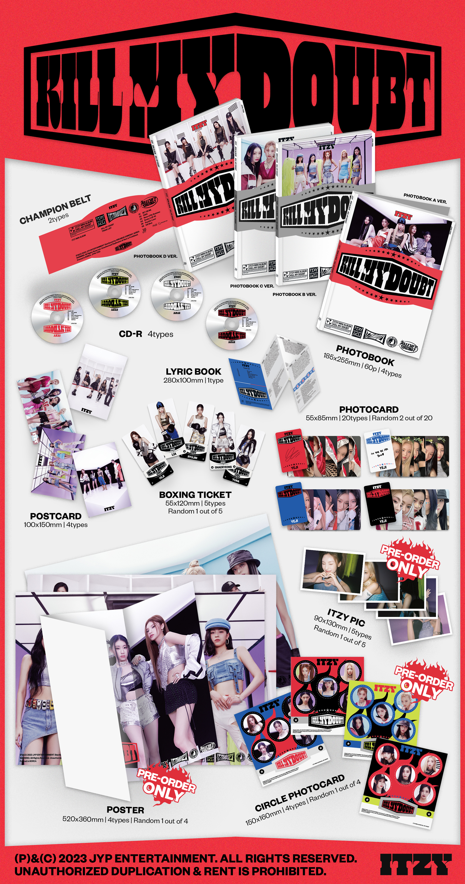 ITZY/KILL MY DOUBT ショーケース限定トレカ ITZY - KILL MY DOUBT (STANDARD Ver.)